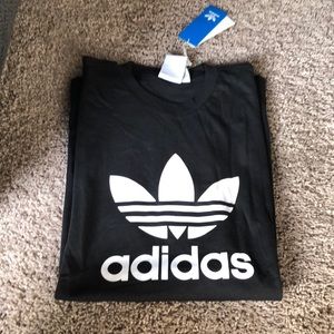 Black and white logo Adidas T-Shirt